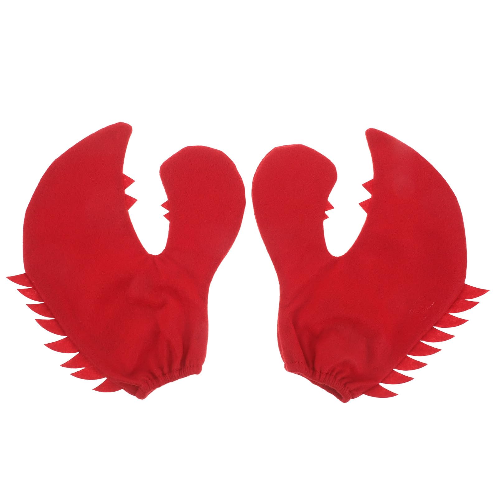 ibasenice 1 Pair Lobster Claw Gloves: Crab Costume Props - Silly Red Lobster Pincers for Marine Animal Theme Party Cosplay Dress up