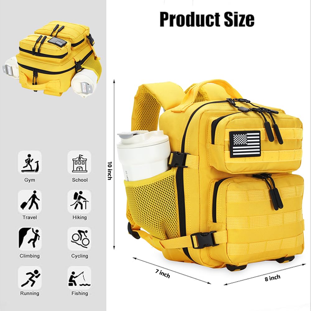 9L Mini Tactical Backpack for Men and Women, Tactical Backpack Small for Hiking, Small Tactical Bag