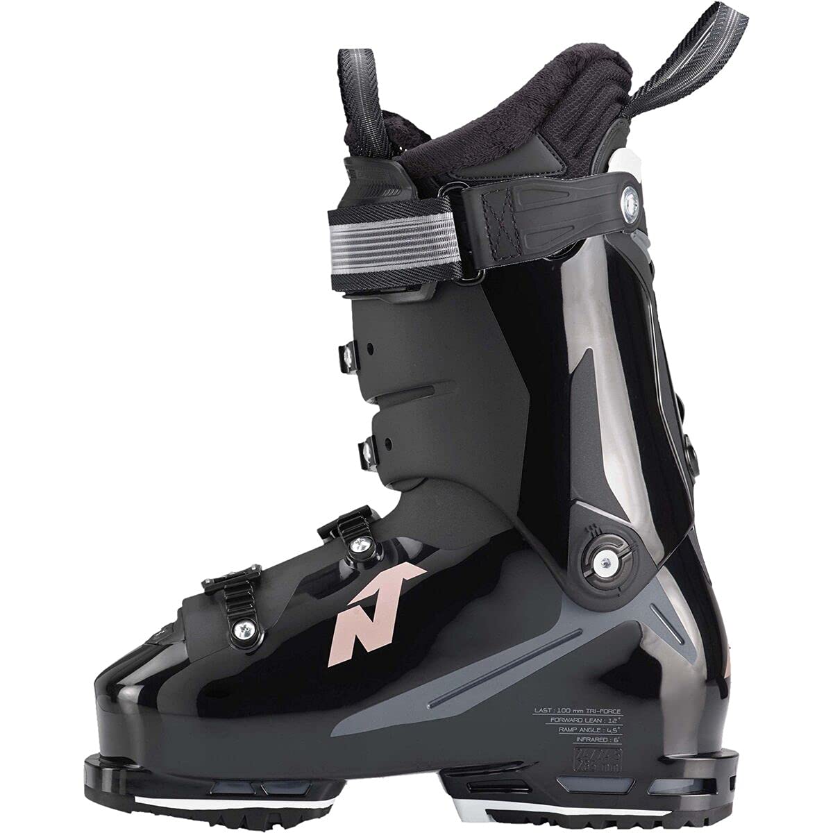 Nordica Speedmachine 3 115 Ski Boot - 2024 - Women's, Black/Anthracite/Rose, 22.5