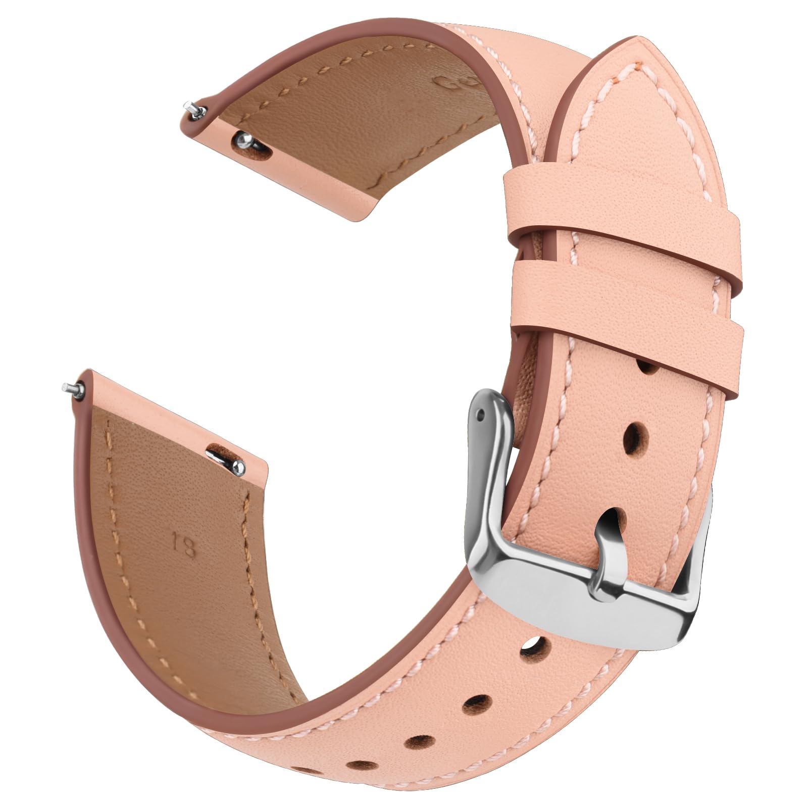 Leather Strap for Garmin Vivoactive 4s, Venu 3s/2s, Forerunner 255s/265s, Vivomove 3s