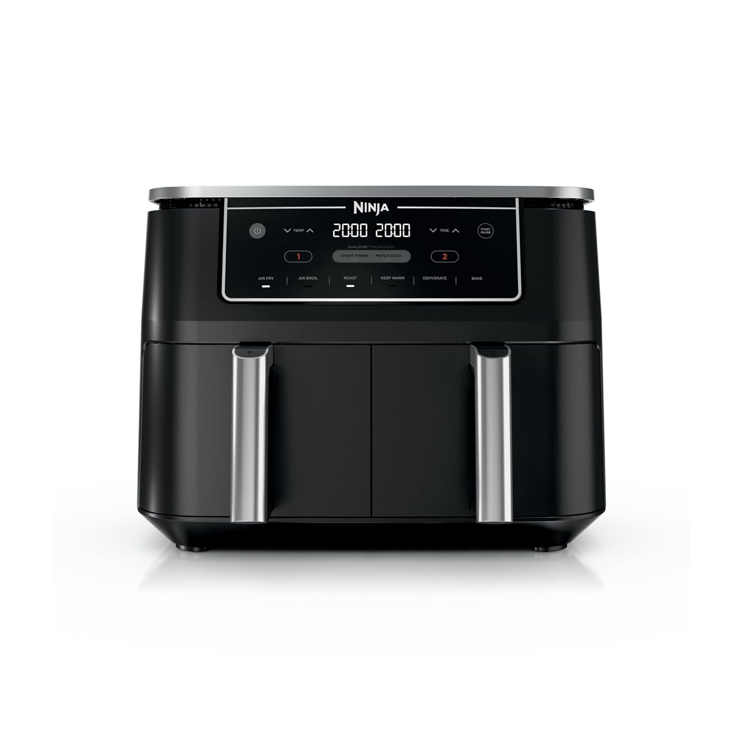 Ninja DZ302 Foodi 10 Qt DualZone 2-basket air fryer in black