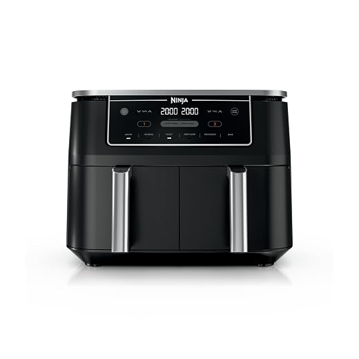 Ninja Air Fryer, Roast, Bake, Air Fry, Crisps, Broil, Reheats, Keep Warm, 10-in-1, Fries, Frozen Food, Veggies, and Meat, Quick Meals, Healthy Meals, Less Oil, 10 QT, Black, DZ302​