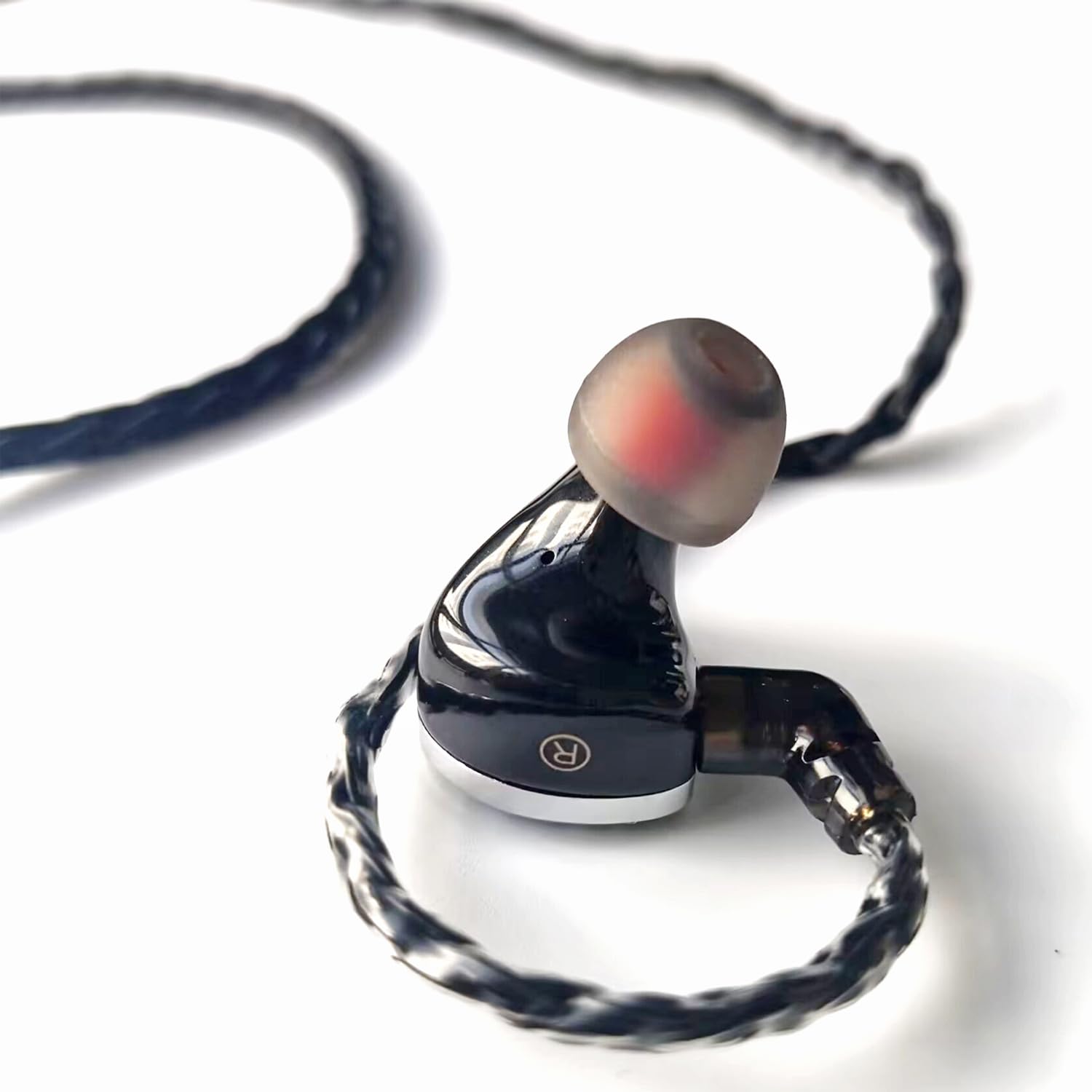Auriculares intraurales con cable chapado en plata de 16 núcleos, controlador de doble cámara con cable, auriculares híbridos IEM HiFi para músicos Singer Studio, cable desmontable para