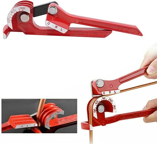 Miniatura 2 de Dobladora de tubos 3 en 1, dobladora de tubos de 0-90 grados, herramienta manual para dobladora de tubos de 0.236 in, 0.315 in y 0.394 in, para