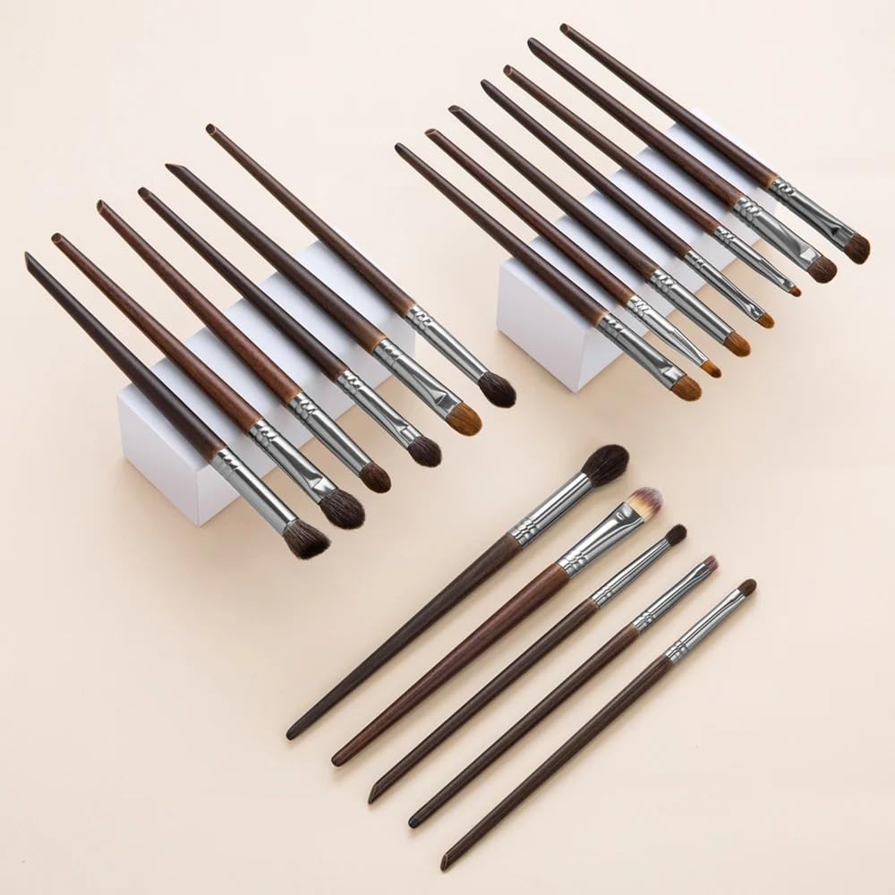 Naturale Capra Capelli Trucco Pennelli Set Professionale Kit brocha maquillaje pedzle do makijazu miscelazione sbavatura pennello shader