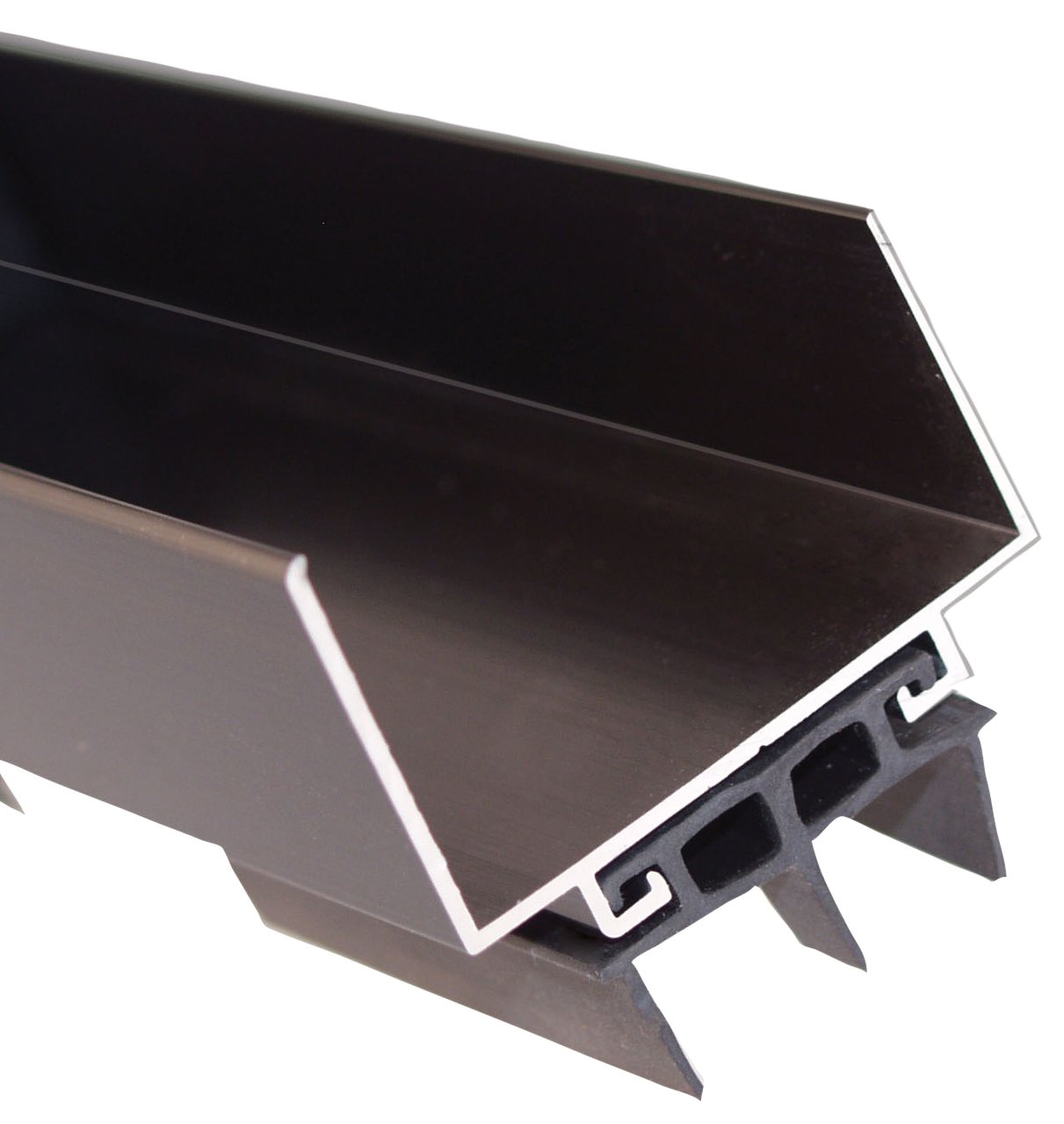 Pemko 085596 2173DV36 Door Shoe, Dark Bronze Finish with Black Eco-V Insert, 2" Width, 36" Length, Dark Bronze