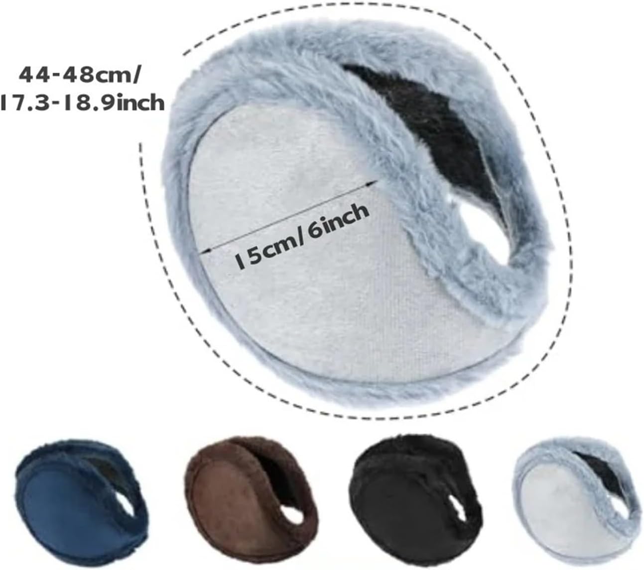 Warm Earmuffs, Unisex Soft, Cold-resistant Fleece Cover, Adjustable, Suitable For Outdoor Hiking Activities