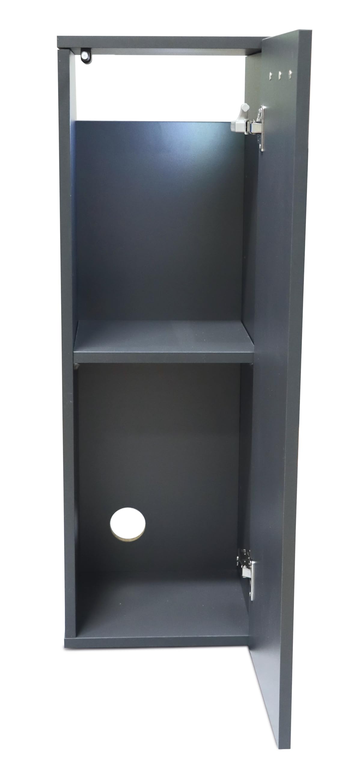 Amtra Supporto Nano Cubo 30 Grey - Mobile in Legno per Acquari, 45x45x90 cm Grigio, Base Universale con mensola, montaggio facile, Stile Classico ed Essenziale, adatto ad ogni arredo