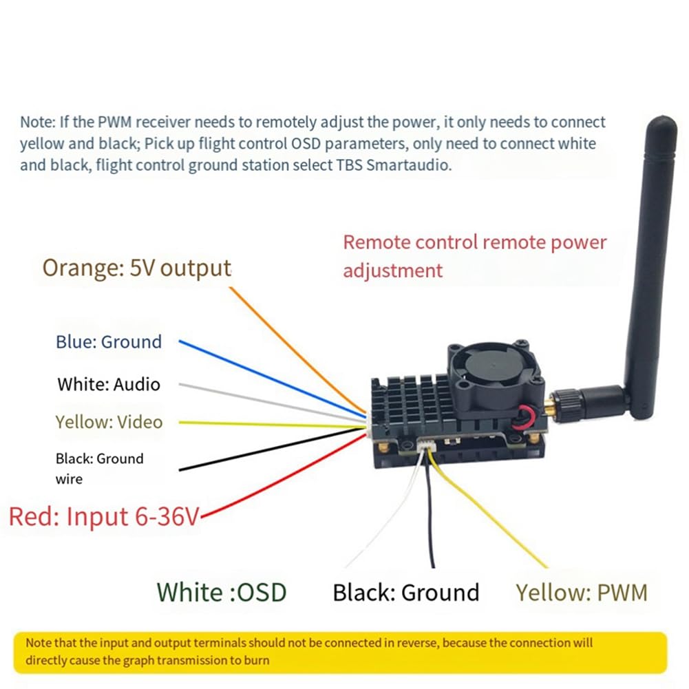 Trasmettitore FPV VTX da 5,8 GHz 2 W + Camma CMOS 1200TVL + Antenna FPV 2000 MW 48CH Trasmettitore Audio Video per Drone FPV A Lungo Raggio