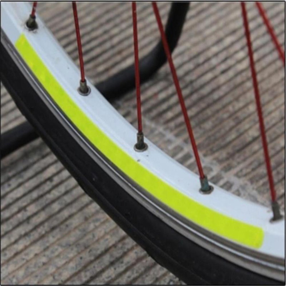 MTB rower szosowy, rower, obręcz, światło, odblaskowe naklejki, DIY, odblaskowy pasek ostrzegawczy, naklejka na rower, motocykl, samochód, 8 m (fluorescencyjno-żółty)