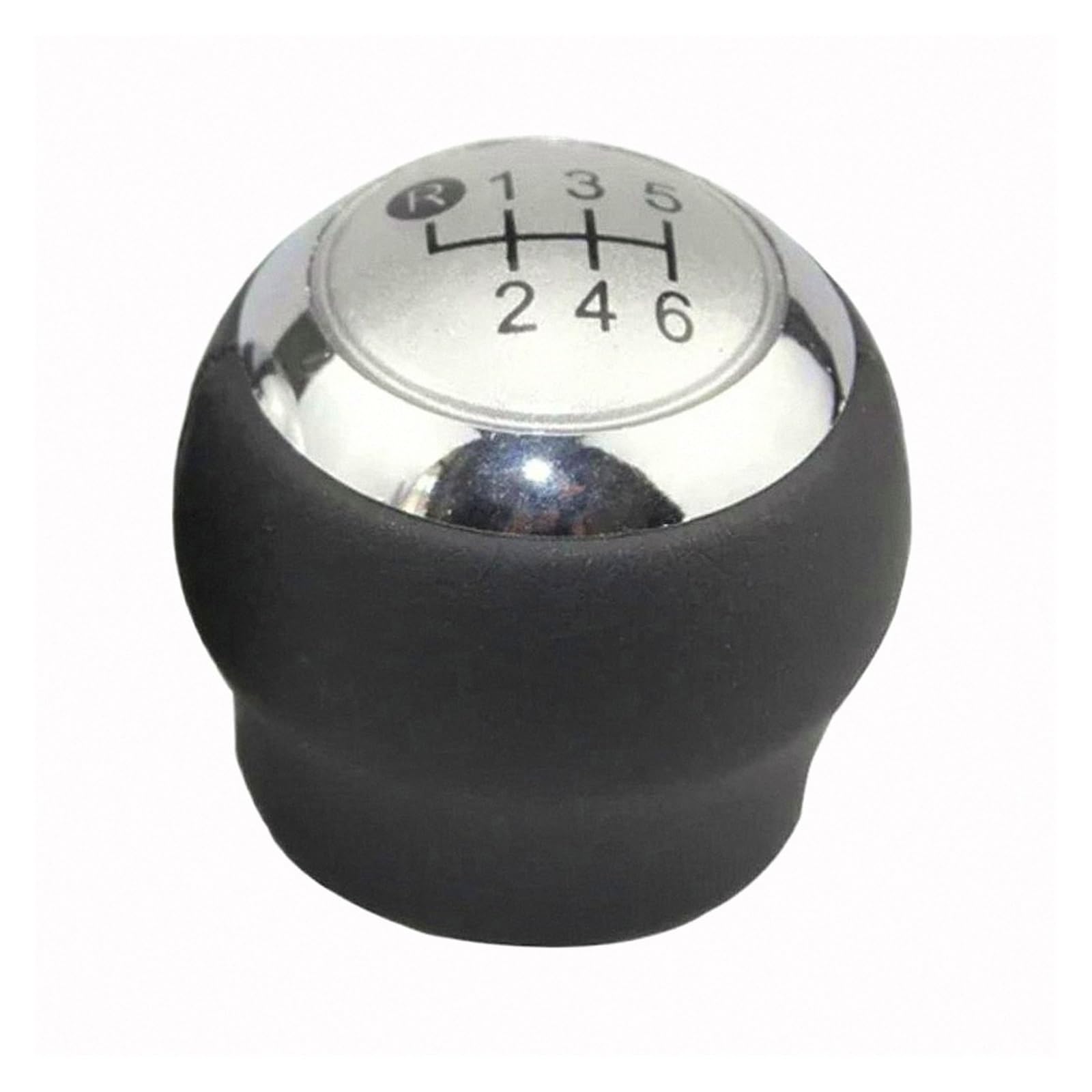 Mkgkacvcpt Silver 6 Speed Knob Only Shift Lever Knob Manual 5-Speed / 6-Speed For Toyota For Corolla For Rav4 Avensis For Yaris Verso Auris Aygo 5/6 Speed Stylish Gear Shifter 1Pc Gear Shift(Silver 6 Speed)