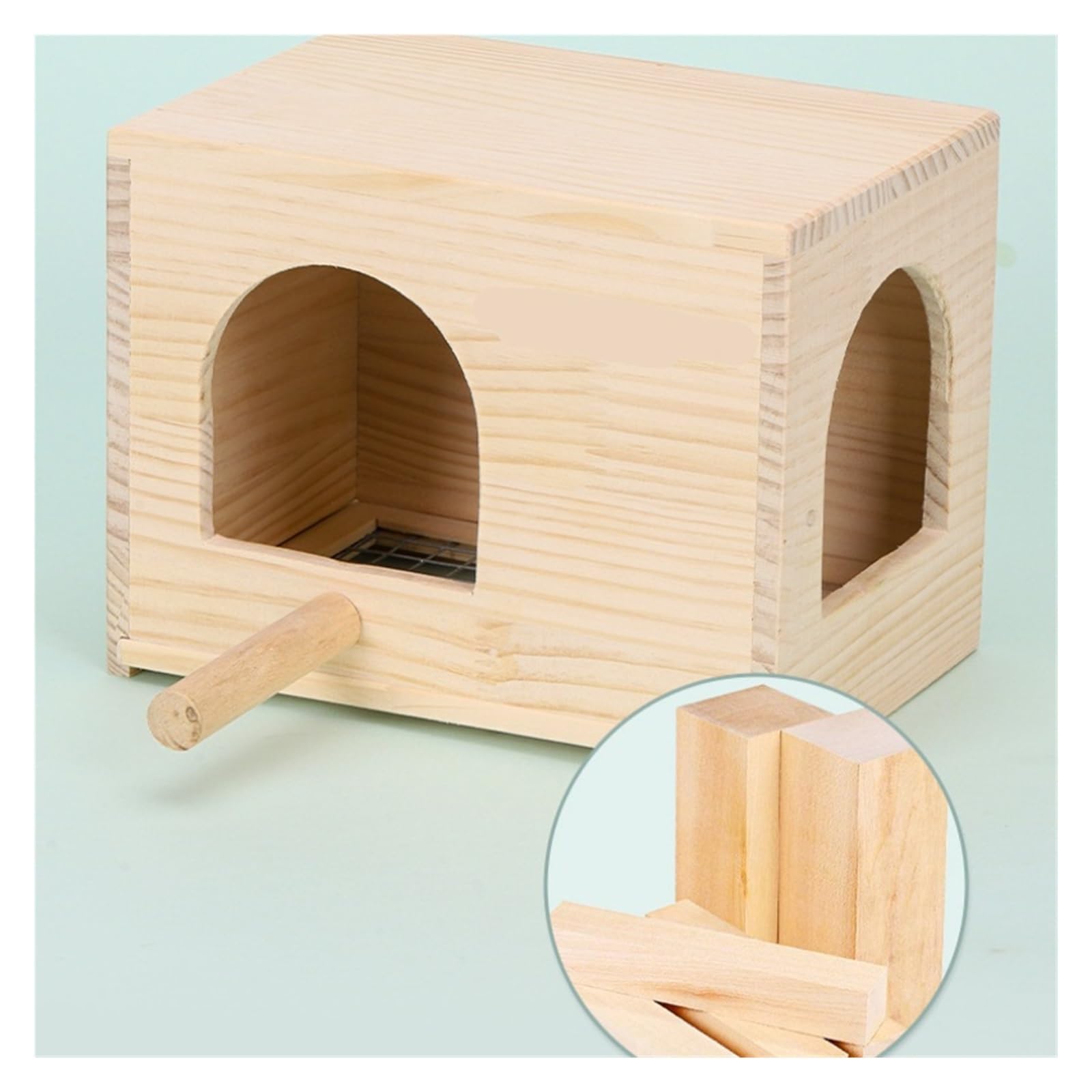 Nistkasten 1 Stück Sittich-Nistkasten, Vogelhaus, Käfig, Holz, Brutkasten for Papageien, Sittiche, Nymphensittiche, Unzertrennliche