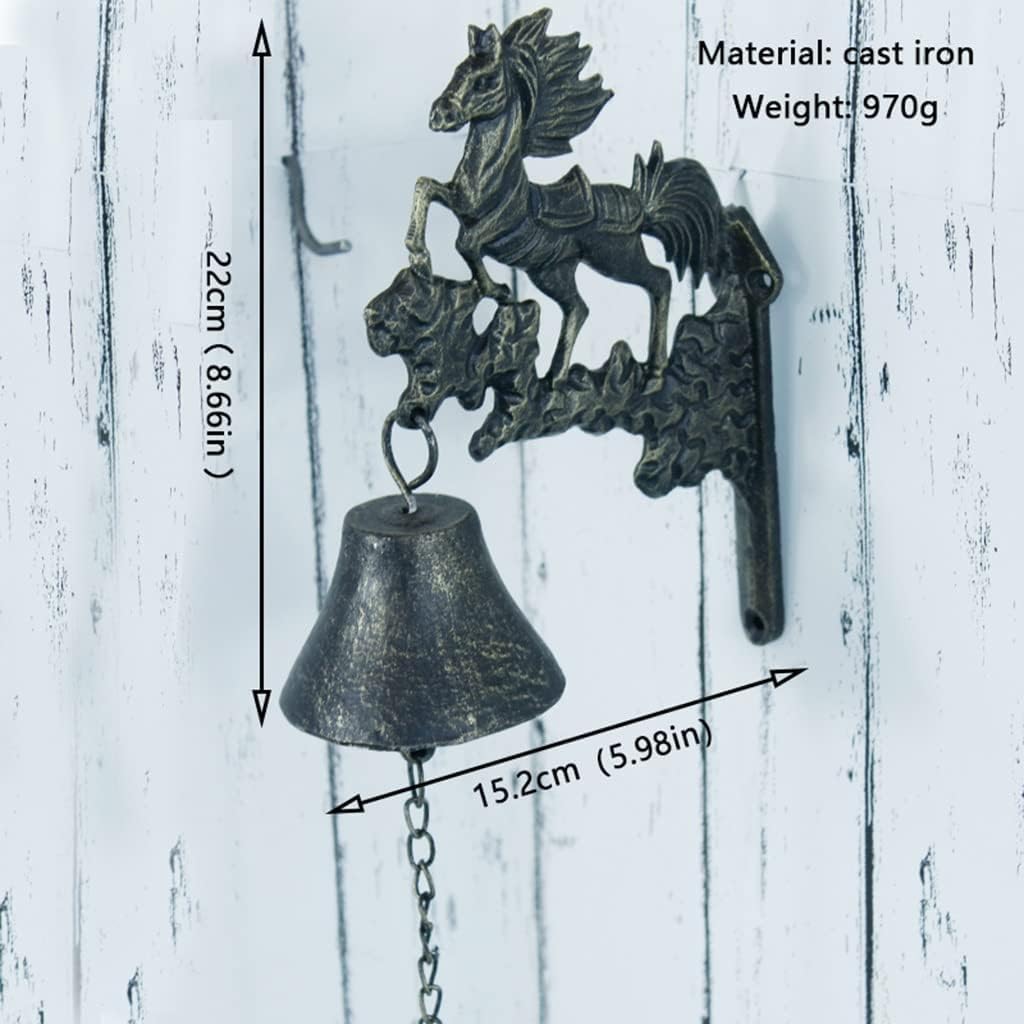 Cast Iron Doorbell Wall Bell Indoor Outdoor Din Doorbell Cast Iron Pegasus Doorbell Dinner Bells Dinner Bells Wall Bell Ship Bell