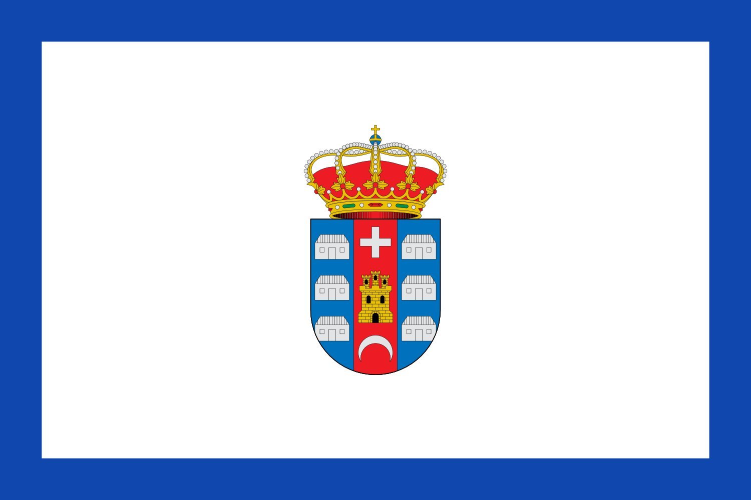 Drapeau Poblete Ciudad Real grand format pour pavoiser vos balcons et fêtes