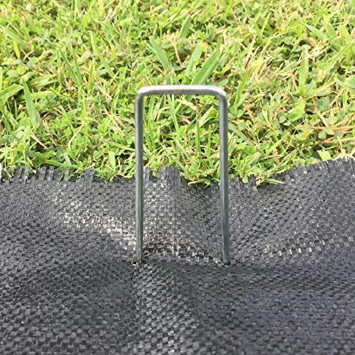 Aagut 16 Pack Landscape Staples 6 Inch Garden Pins 11 Ga Galvanized Sod Landscaping Pins Heavy Duty Yard Lawn Tent Stakes For Weed Barrier Fabric, Inflatables, Artificial Turf, Irrigation Tubing Hose #TOP4