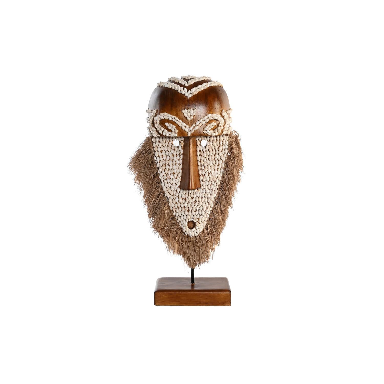 Masque en fibre d'albasia objet d'art évasion et voyage chez soi