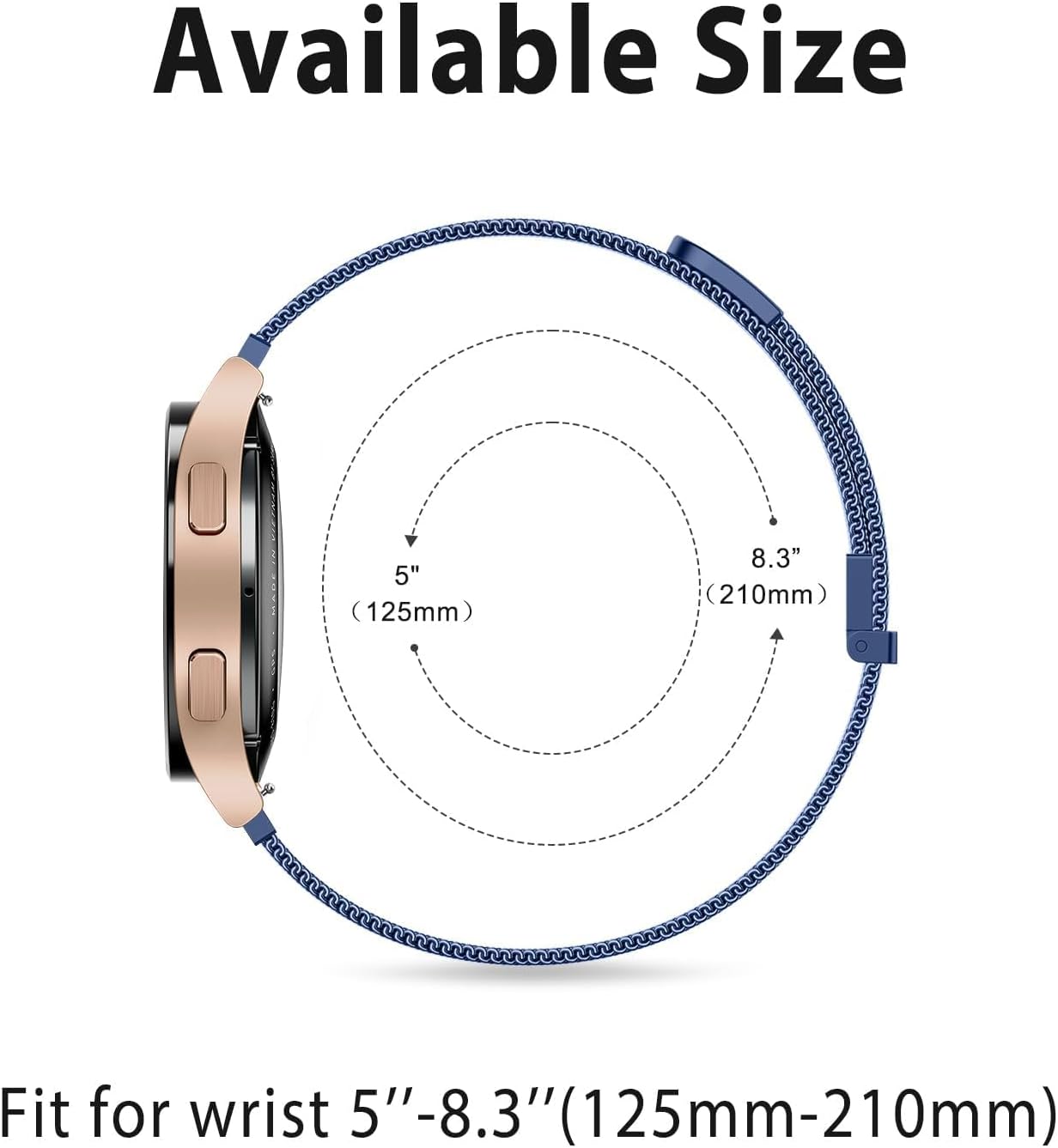 Meliya 20mm 22mm Watch Bands Stainless Steel Metal Quick Release Replacement Wristband Straps for Men Women