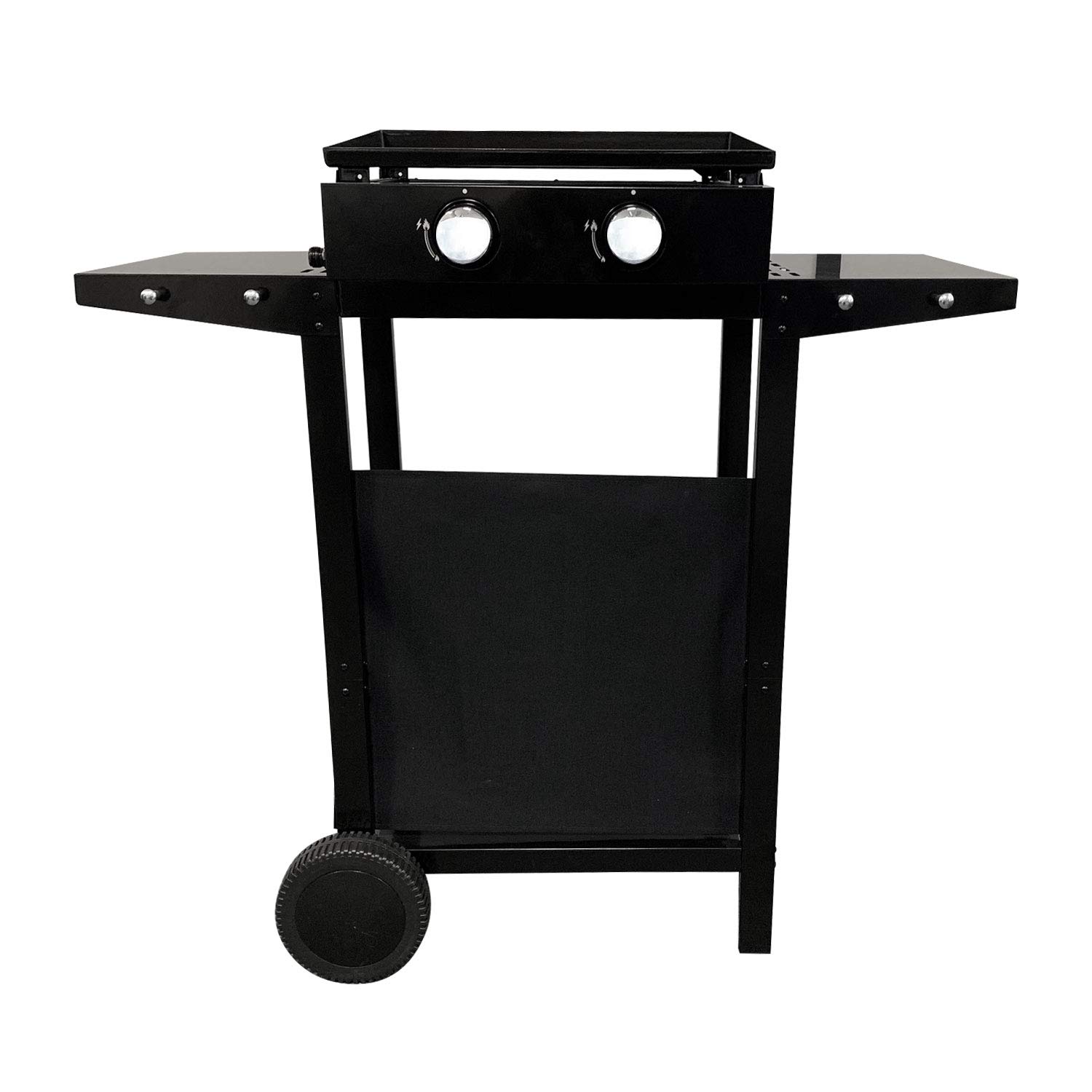 Plancha Gaz Mérida 3 Brûleurs – 6 KW, Acier Noir, Marque Happy Garden