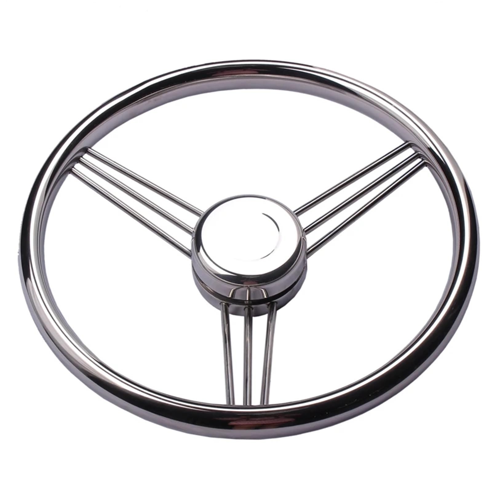 Steuerrad für Schiffe Ankunft Boot Zubehör Lenkrad Edelstahl 9 Speichen Rändelung 13-1/2'' for Marine Yacht für Boote