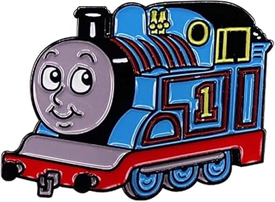 Thomas Cartoon Train Character 1.2 Inches Wide Metal Enamel Pin