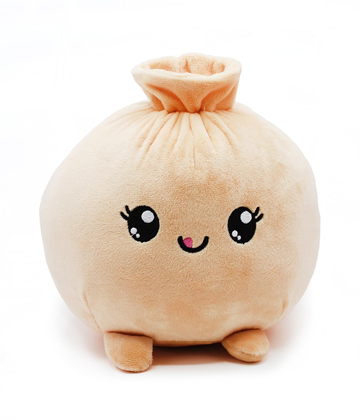 Joytoy Plushi Dumpling Cuddly Soft Plush 20 x 20 x 20 cm, Multicoloured, Apricot
