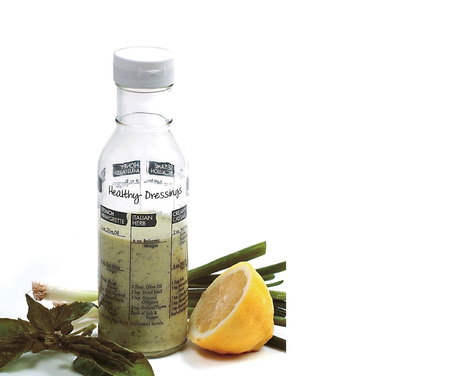 Verre à vinaigrette Norpro bouteille mélangeur shaker 21 cm lot de 6