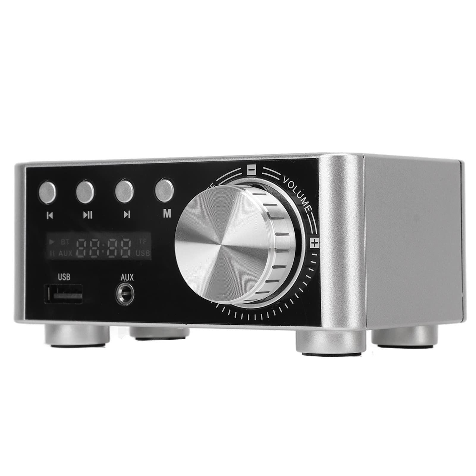 Acouto Verstärker Silver 5 0 Digitalverstärker HiFi-Stereo-Klasse-Verstärker-Receiver, Einfach Bis Ausgezeichnet, Bluetooth-Stereo-, Mini-, Audio-, Bluetooth-Leistung