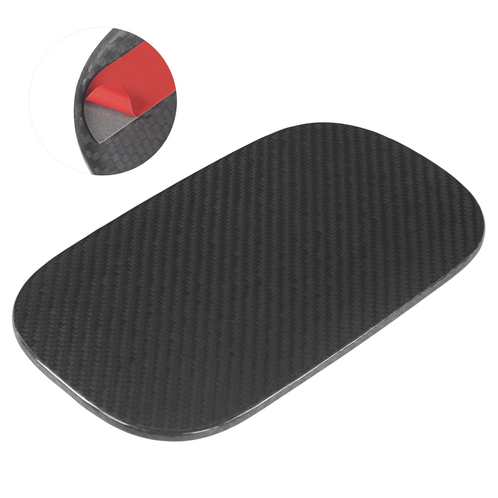 Pokrywa Zbiornika Paliwa Wykończenie Korka Wlewu Paliwa z Suchego Włókna Węglowego Czarny 241x136 Mm Osłona Zarysowania Odporna na Blaknięcie Dekoracja Zewnętrzna dla XC60 2018 2019 2020 2021