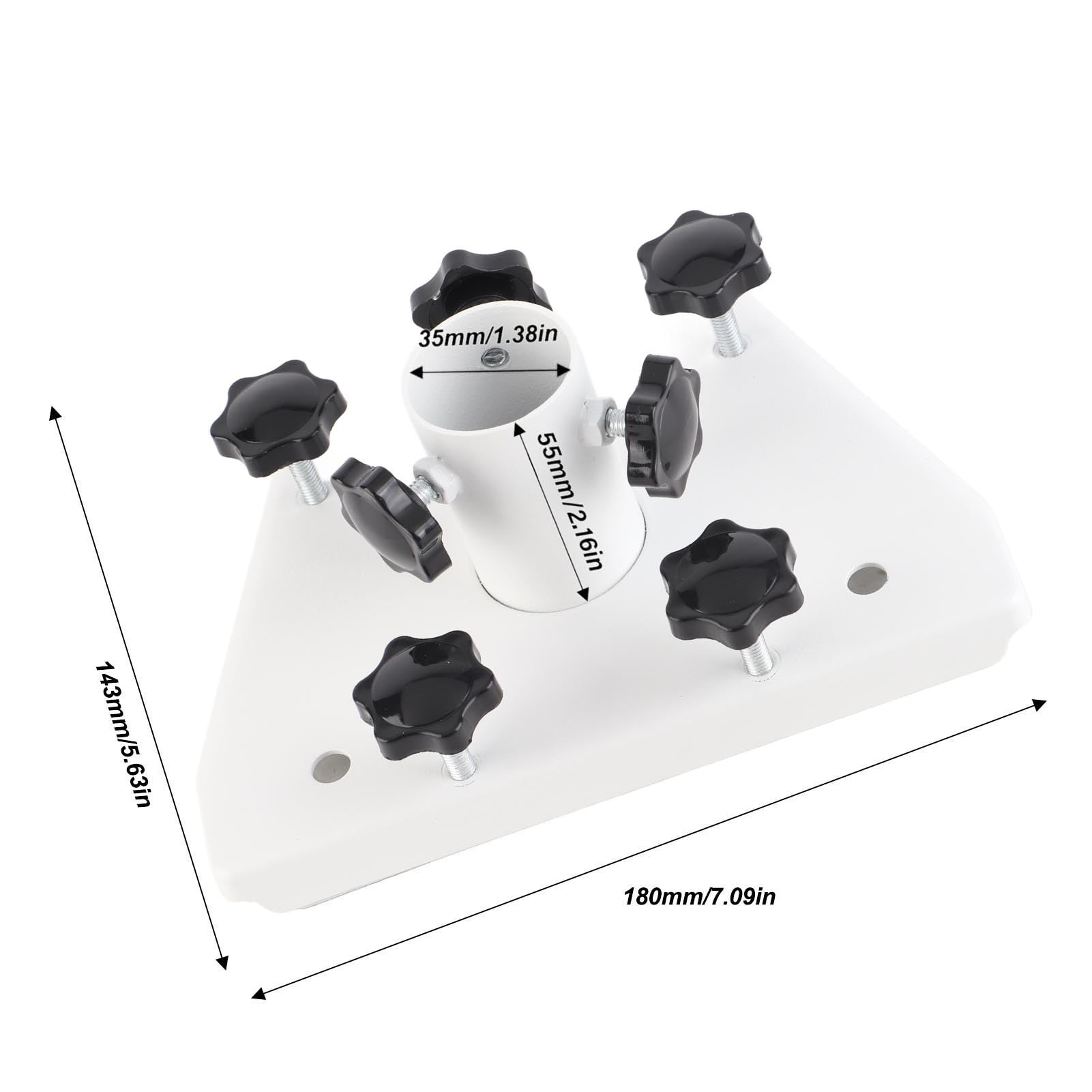 Septpenta Support de Montage sur Poteau Internet Satellite pour Antenne Satellite V3, Kit de Montage Satellite Internet, Compatible avec Starlink Standard Gen3 (V3) Star Radome