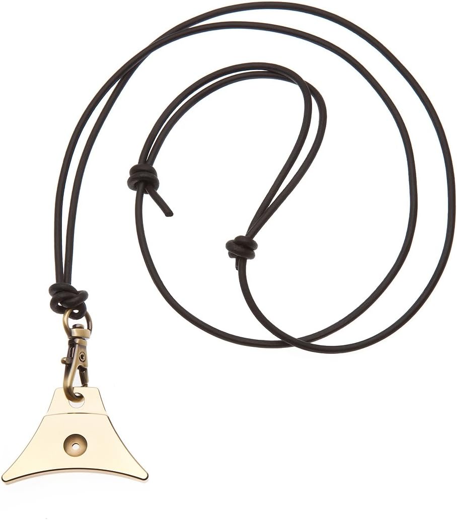 Logan Supreme Brass Sheepdog Whistle (Whistle & leather cord lanyard)