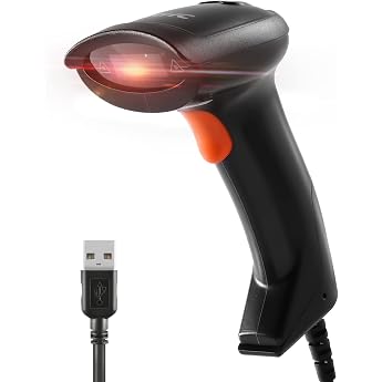 2D Wired Cord Scanner, USB Wired QR Barcode Scanner, 1-Dimensional, 2-Dimensional Code Support, Automatic Detection Scanner Code Editing, Japanese Instruction Manual, Handy Scanner Barcode Reader