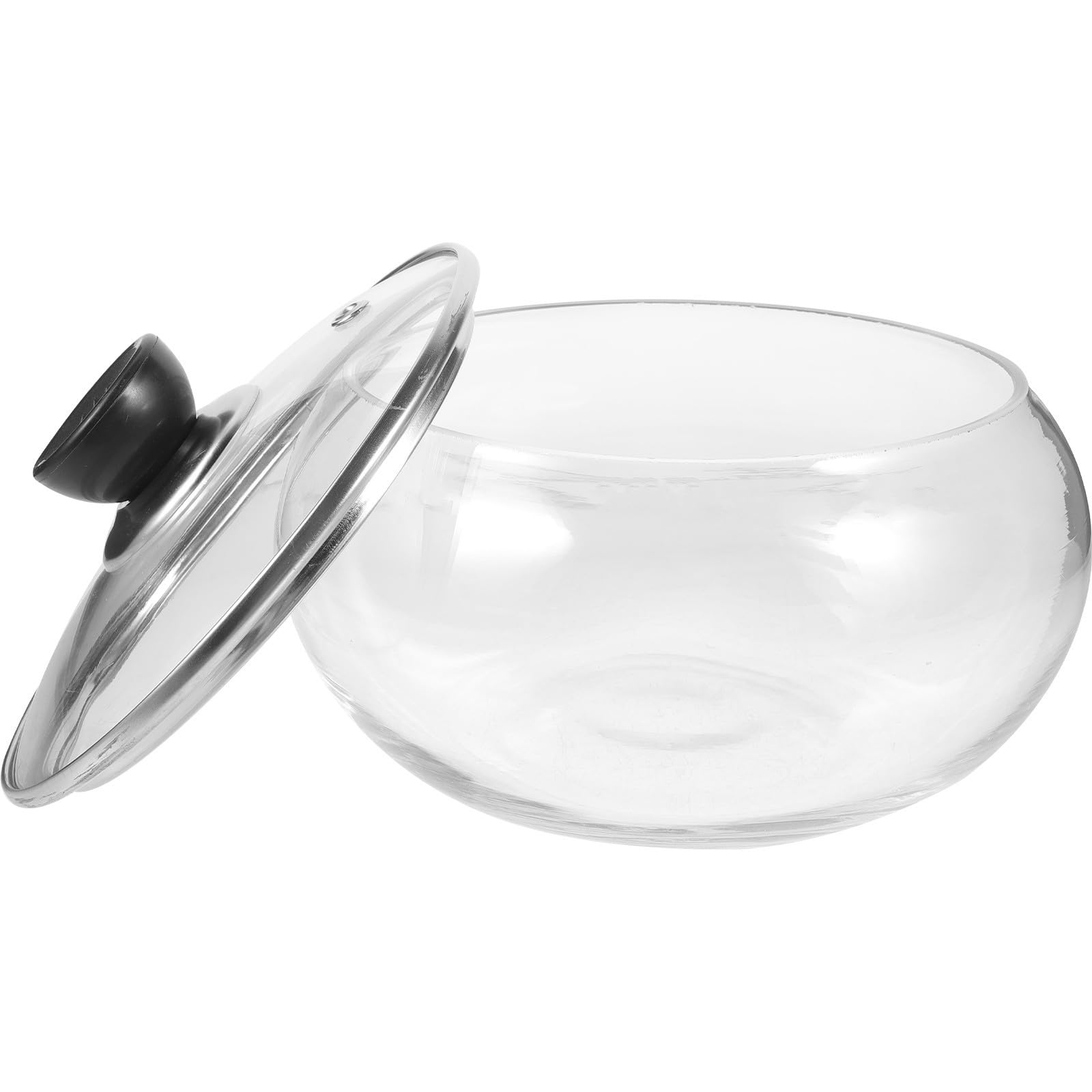 OSALADI Glas Gurkenbehälter 1,5kg mit Deckel Erhöhter Rand zum Wasserschutz Transparenter Vorratsbehälter für Lebensmittelaufbewahrung im Haushalt