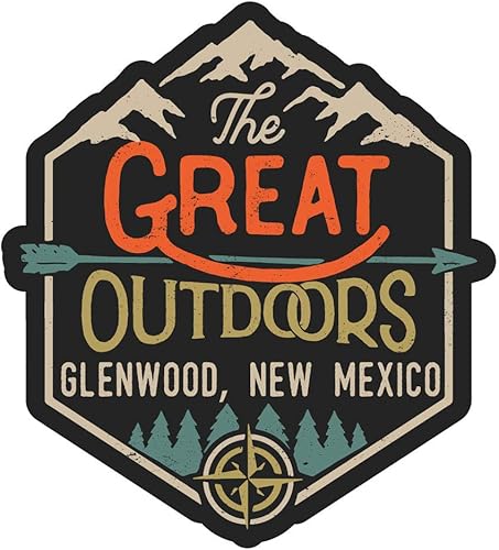 Glenwood New Mexico The Great Outdoors Design - Adhesivo de vinilo de 2.0in