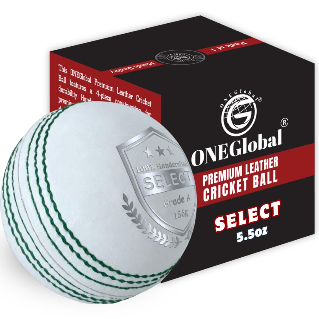 Pelota de críquet de cuero 156 g construcción 4 piezas T20 entrenamiento