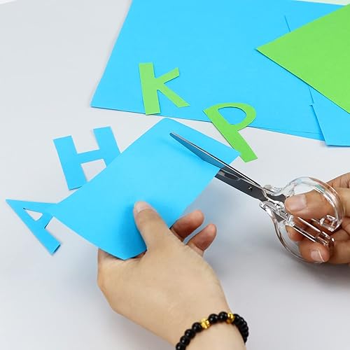 Miniatura 3 de Tijeras acrílicas, tijeras de acero inoxidable con mango acrílico transparente para oficina, tijeras de acrílico para cortar artes, tela,