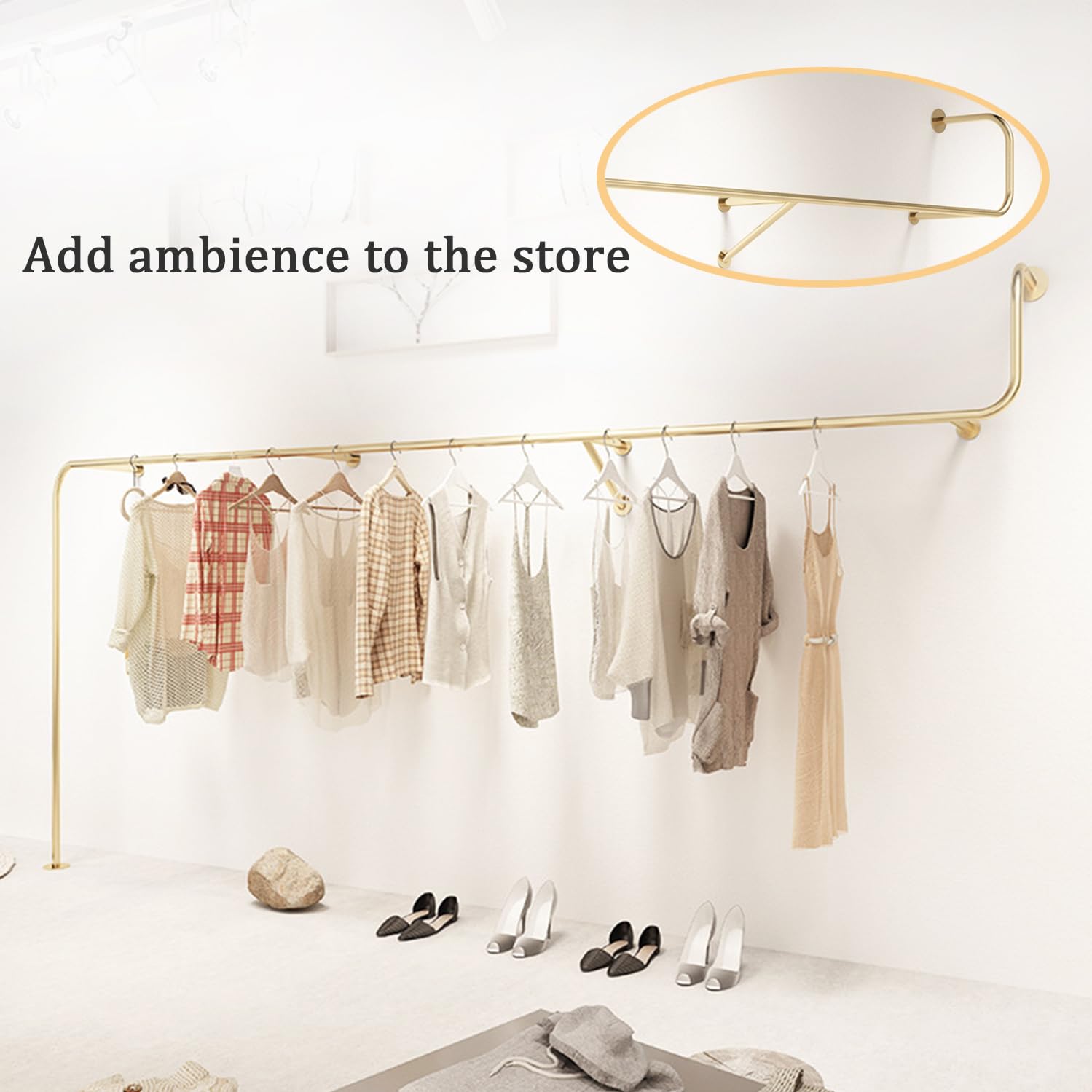 Stender appendiabiti con 2 mensole | Spettacolo For Store