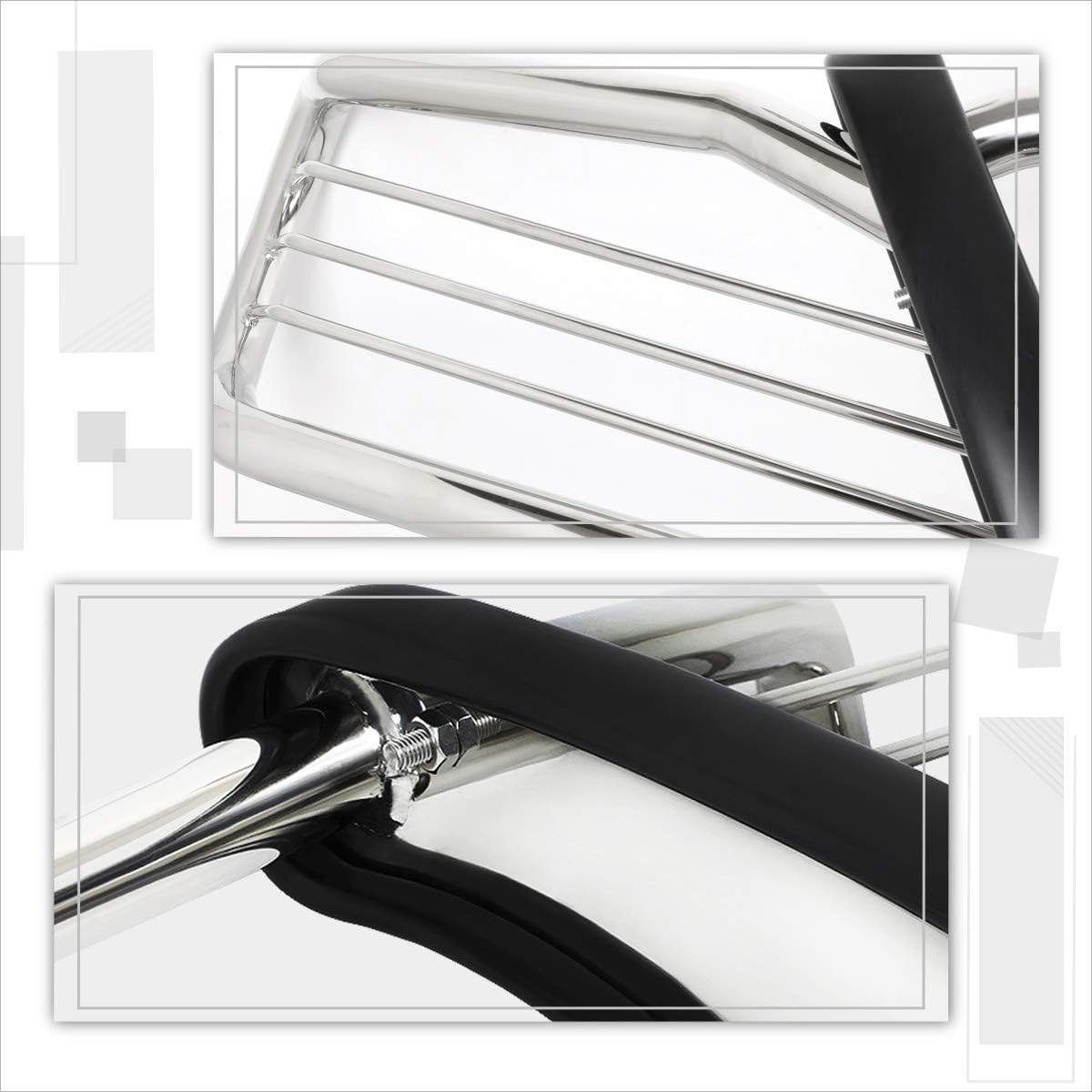 Compatible with Ford Superduty/Excursion 99-07 Bumper Brush Grille Guard Protector,Chrome