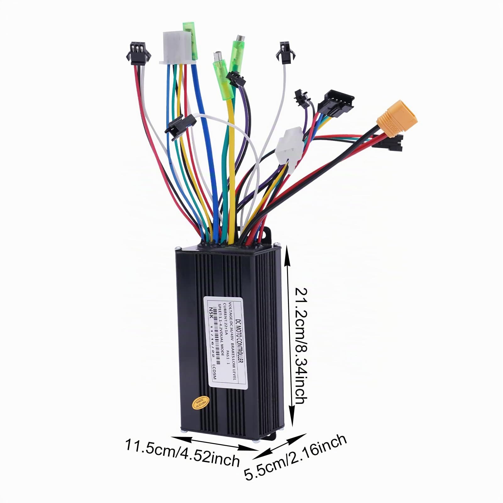 Kit de conversion de vélo électrique 24" 36 V 500 W avec 5 vitesses et régulateur de vitesse, moteur sans balais, vitesse maximale de 30 à 35 km/h, pour freins en V, freins à disque
