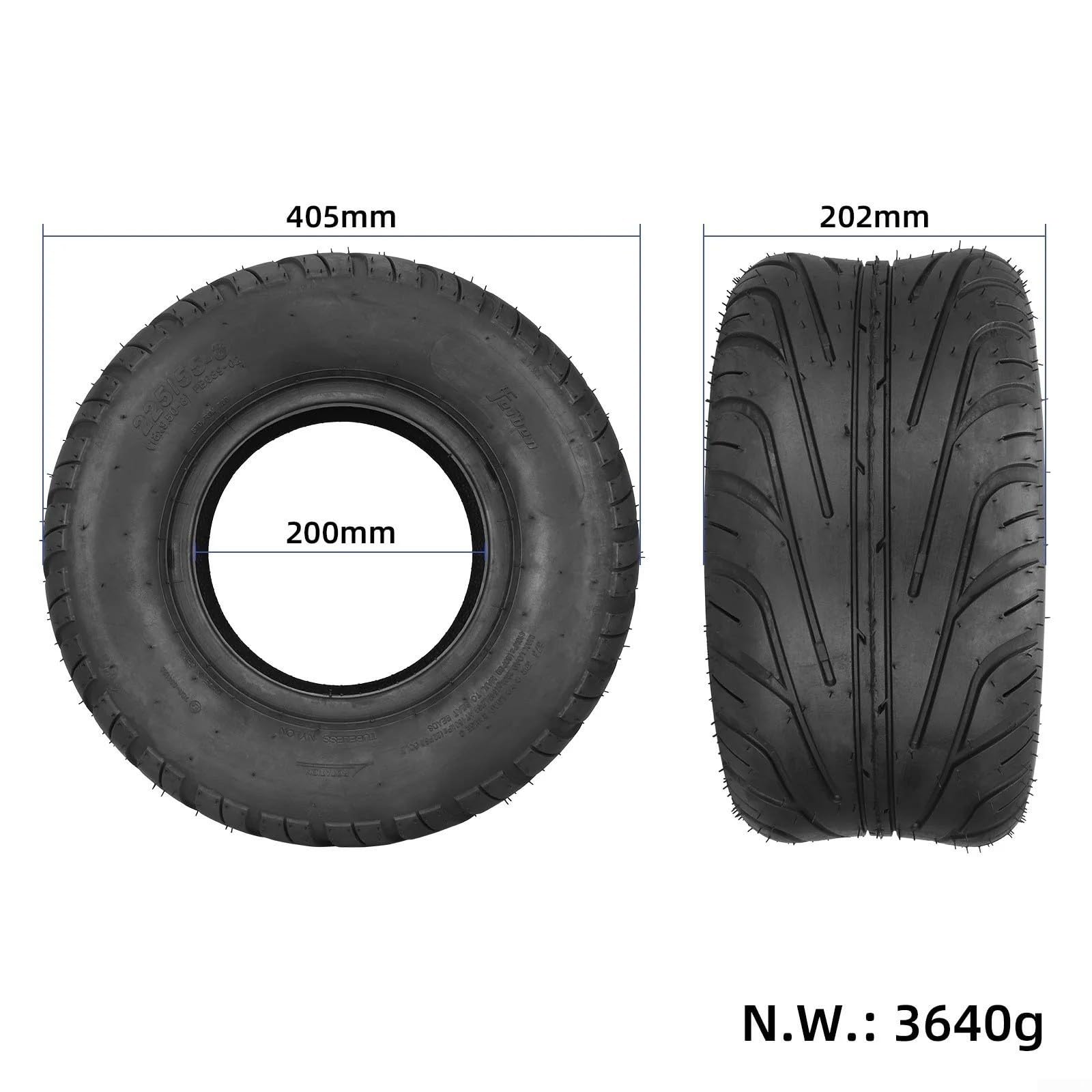 Gumowa opona terenowa 225/55-8 budowlana gumowa opona terenowa
