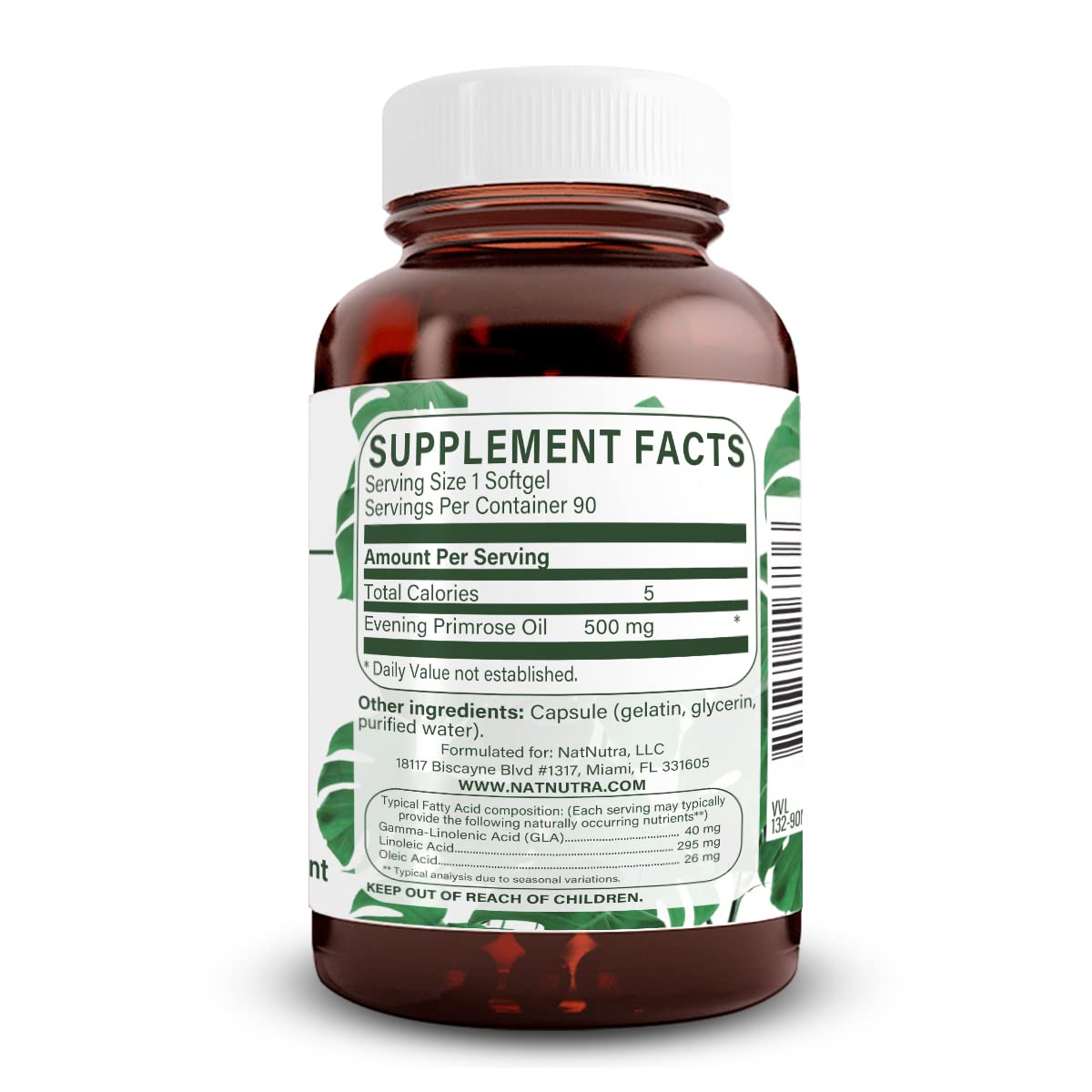 Natural Nutra Evening Primrose Oil Supplement, 500 mg, 90 Softgels — Amazon image 2