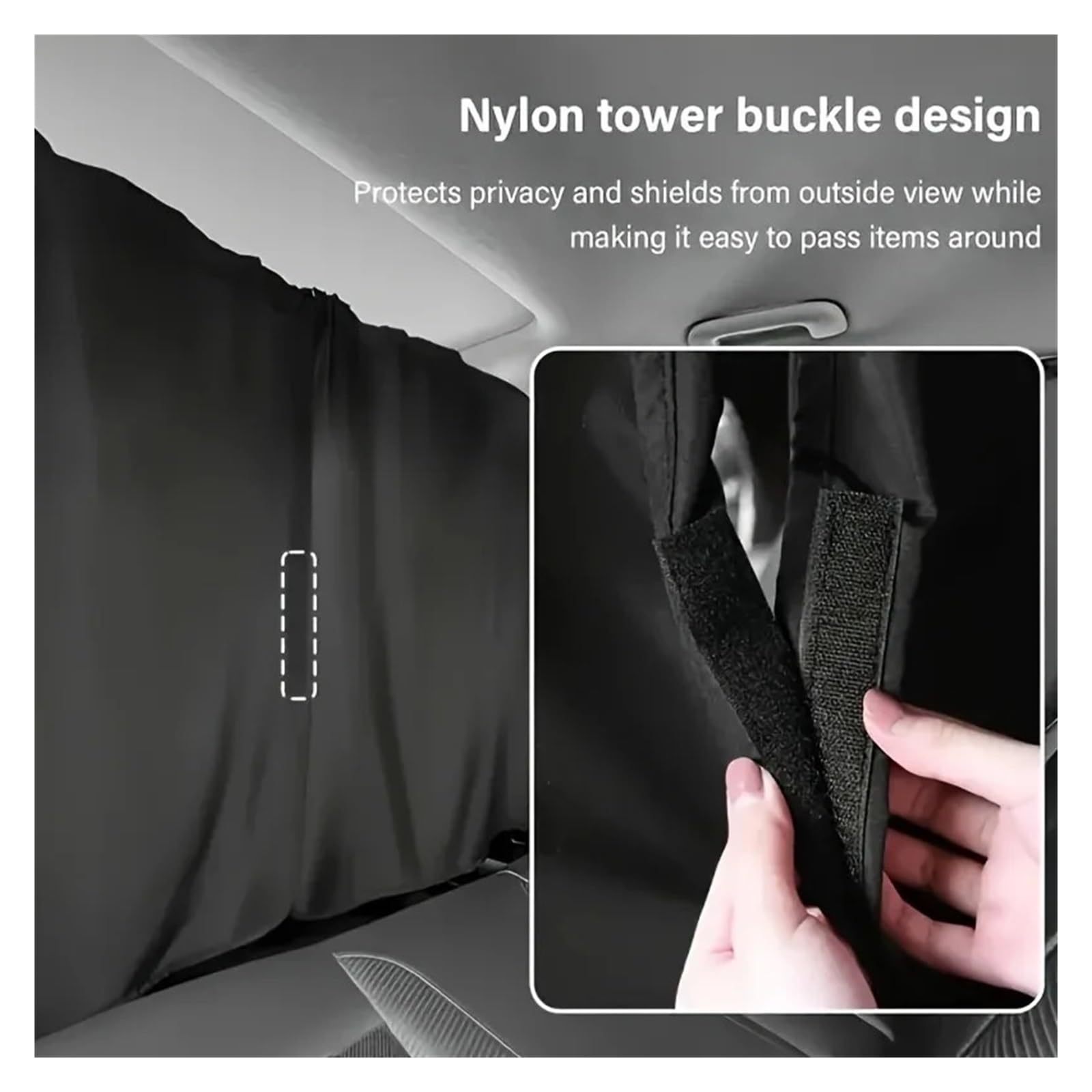 Rideau Arrière Fourgon Occultant Ensemble de Rideaux confidentialité for Voiture 1 à 4 pièces