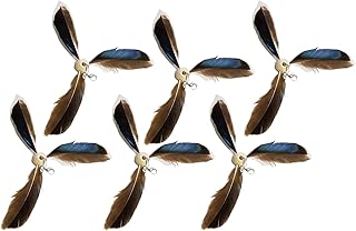Shitafe Cat Wand Toy Refill, Cat Feather Toy Refill - 6-Piece Cat Feather Wand Cat Toy - Compact Interactive Teaser S Toy, Cat Feathers, Refill Toy product image