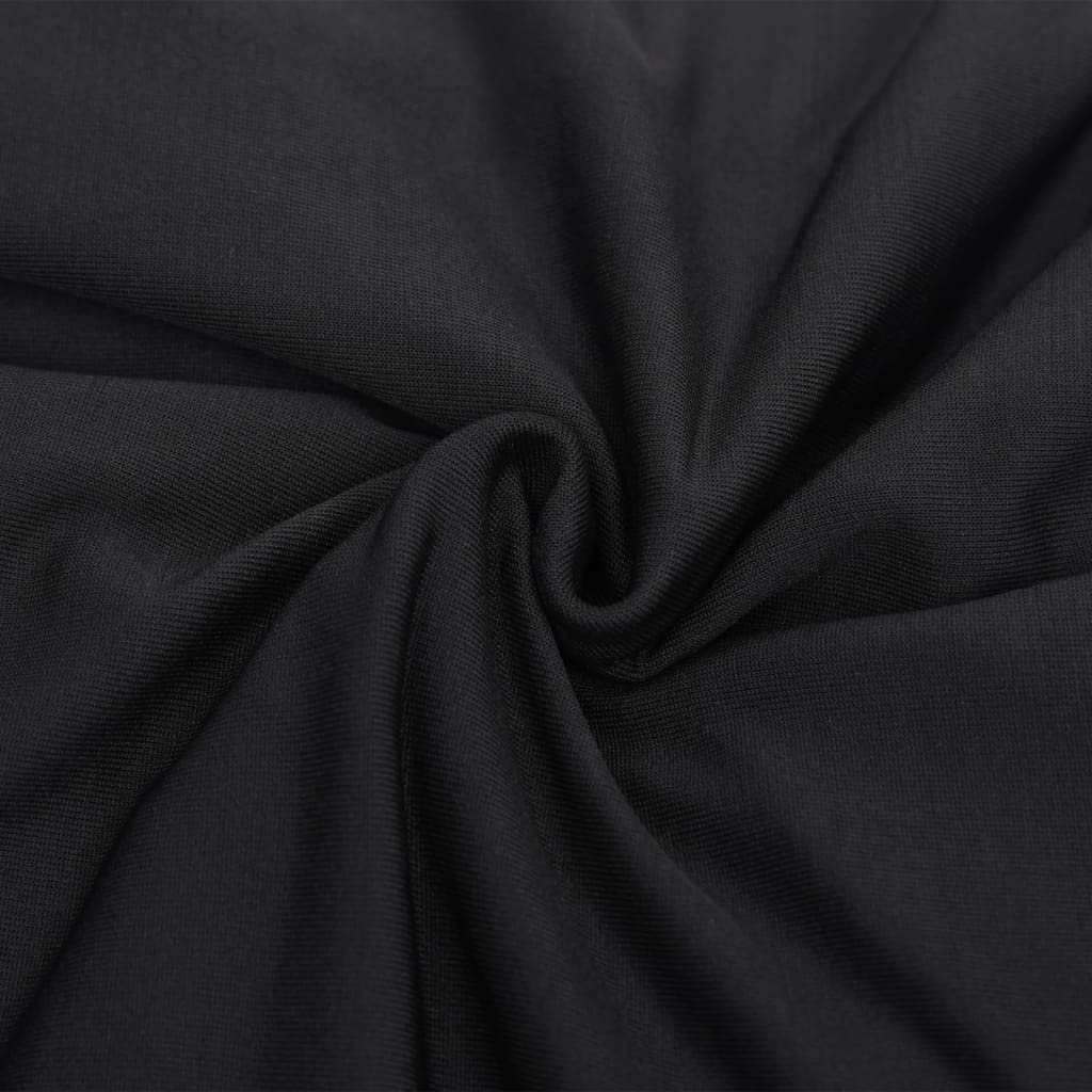 Mangloder Stretch Sofahusse 3 Sitzer Schwarz aus Polyester Jersey, elastisch, rutschfest, waschbar, passend für 190 bis 230 cm, für Wohnzimmer, Haustier und Möbelschutz