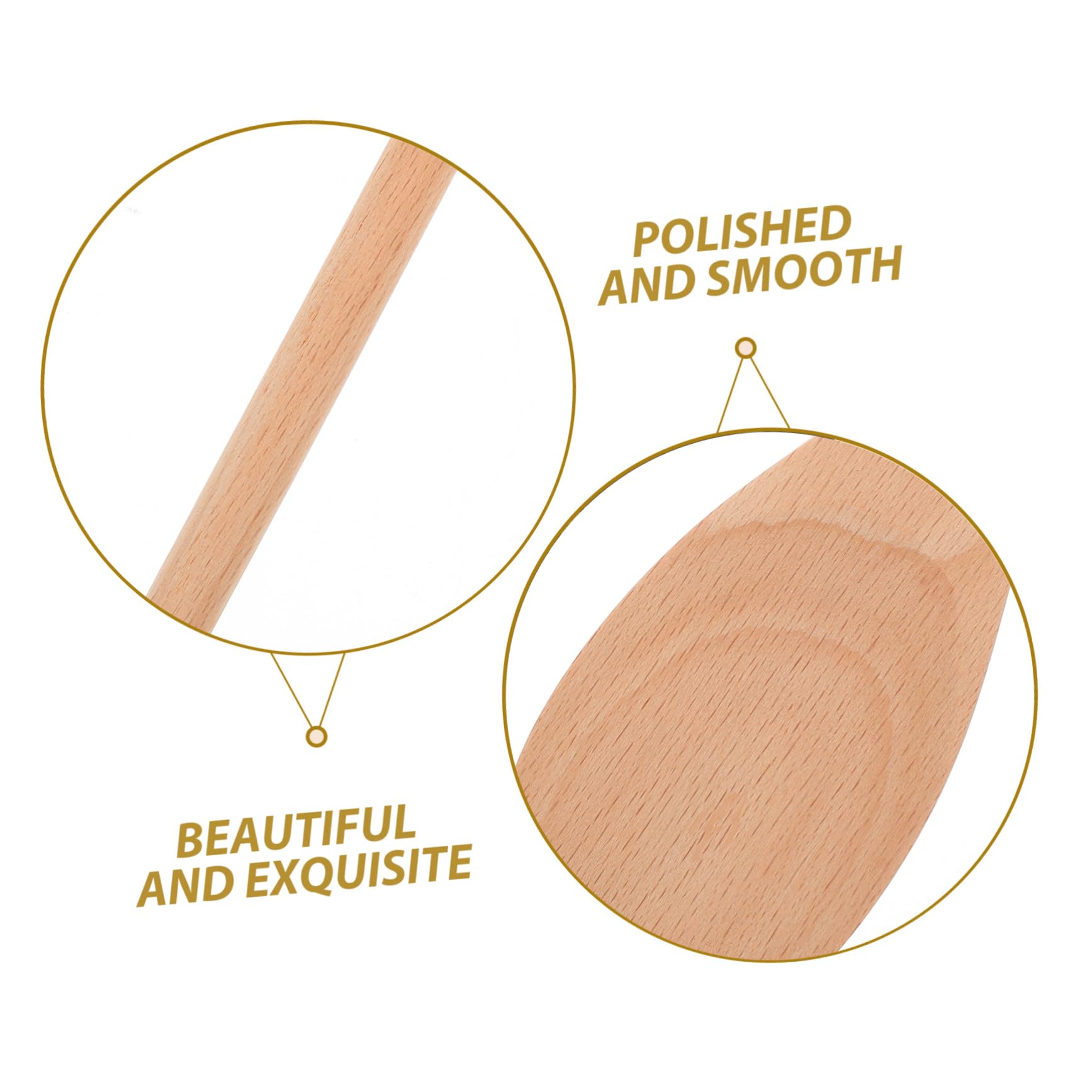 24 Piezas Cucharas de Madera sin Pintar para Cocina Mango Ovalado para y Remover Utensilios Vintage para Repostería y Diy Personalizable