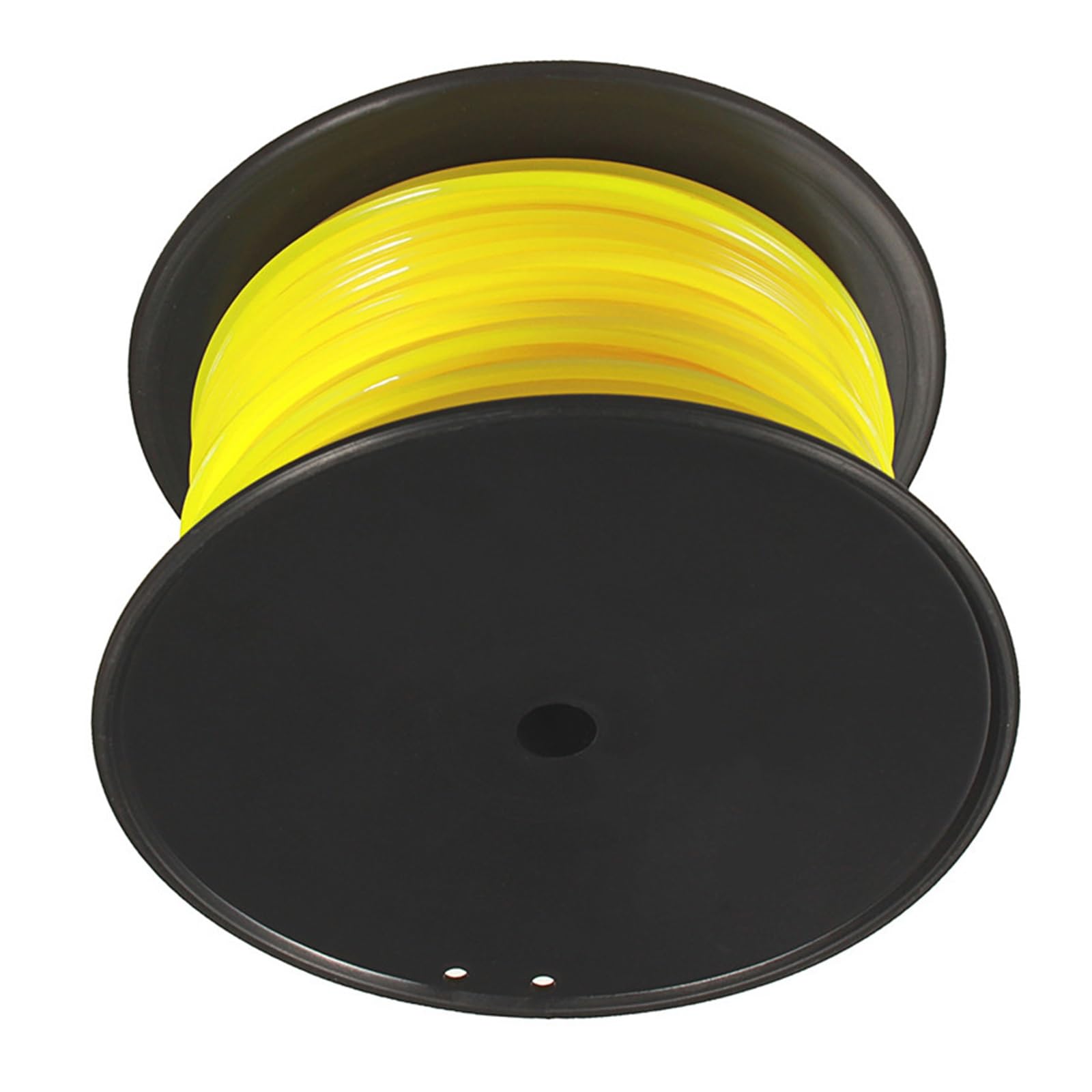 Generico Filo strimmer, Compatibile con Stihl, Filo Nylon Quadro 3mm | Filo nylon giallo, 3mm x 100m, bobina plastica, 1 filo quadro strimmer