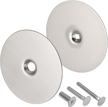Hordion 1 Pack Door Hole Cover Plate, 2-5/8" Brushed Satin Nickel