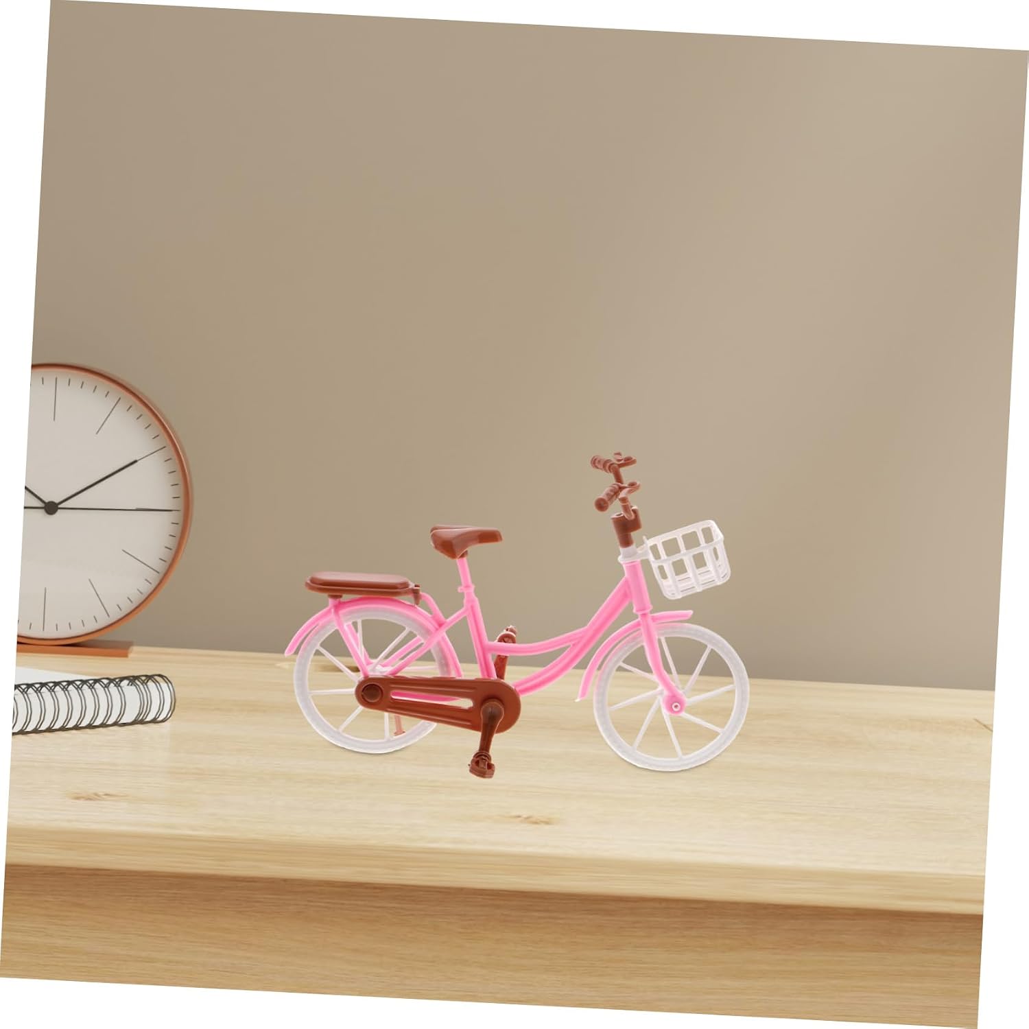 Milisten 4pcs Miniature Bicycle Model Ornaments for Home Decor DIY Retro Bike Desk Decorations Dollhouse Accessories Authentic Look Portable Design for Creative Decoration