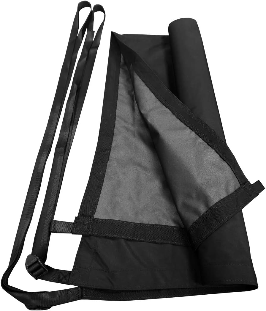 Oceansouth Bimini Extension Airflow Boat Shades (Black, Length 5.5' x Width 5.5') top Extension Sun Shade Boat sail Covers Seats Tent Awning Hardware kit Bimini Accessories Canopy Hatch Waterproof