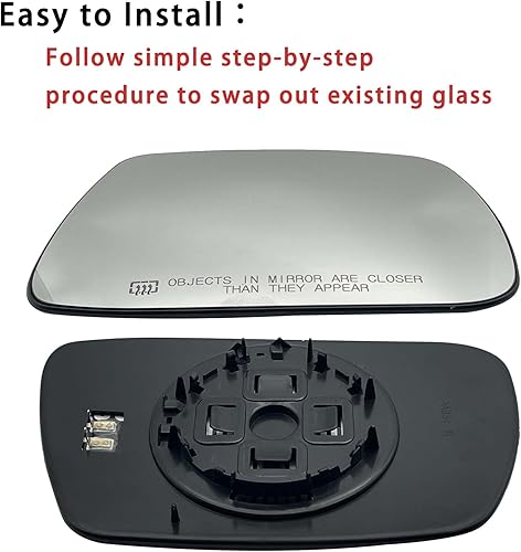 Miniatura 7 de Espejo de repuesto con calefacción para el lado del pasajero derecho para Jeep Grand Cherokee 2005 2006 2007 2008 2009 2010 para Jeep Grand Cherokee