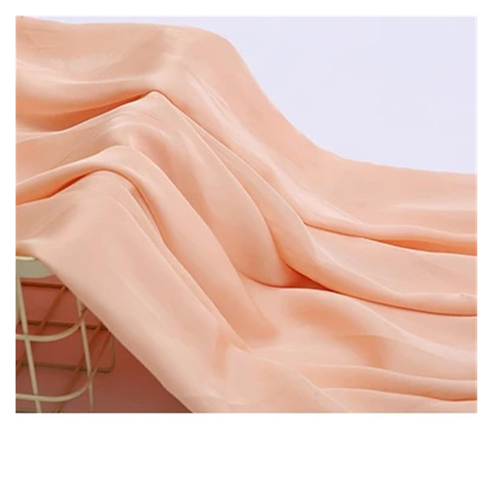 Tejido de satén sedoso Tela satinada imitación seda gasa vestido de verano pijama DIY Multicolor 1-1,5 m